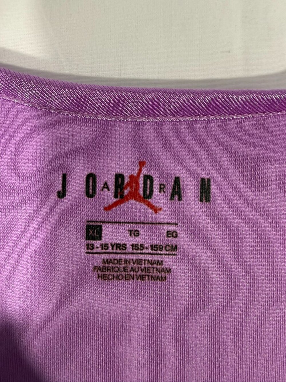 Air Jordan 23 Jersey Dress Girls XL 13-15 Purple Basketball Mesh Jumpman Nike - Picture 8 of 8
